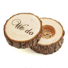 Load image into Gallery viewer, Rustic Wedding Ring Box Bearer Wooden - Combo 5 Units