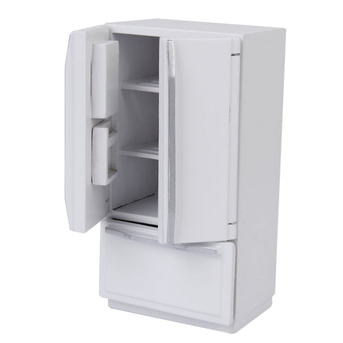 1.12 Scale Dollhouse Furniture Wooden Refrigerator Model
