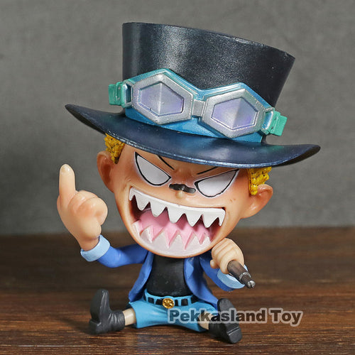 Anime One Piece Sitting Sabo Pvc Figure Collectible Model Toy