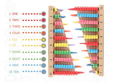 Load image into Gallery viewer, Wooden Abacus Baby Math Toys Rainbow Bead Classic