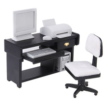 Load image into Gallery viewer, 1.12 Miniature Computer Desk Chair Printer Doll House