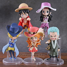 Load image into Gallery viewer, One Piece 15Th Anniversary Luffy Nami Zoro Sanji Usopp Nico Robin Chopper Franky Brook Q Ver. Pvc Figure Toy - Combo 4 Statues