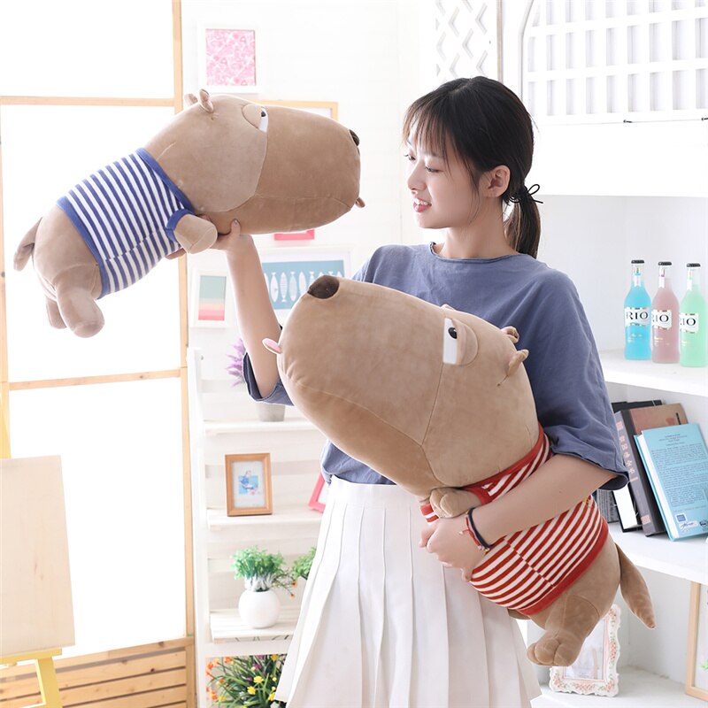 120 Cm Soft Duull Dog Plush Toy Plump Body - Red
