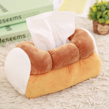 Load image into Gallery viewer, 25 Cm Simulation Bread Toast Plush Tissue Box Stuffed