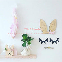 Load image into Gallery viewer, Nordic Style Cartoon Wooden Eyelash Closed Eye - Combo 4 Units