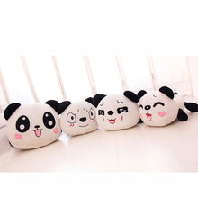 Load image into Gallery viewer, Big Head Panda Plush Toys Creative Dolls 18 Cm - Combo 3 Different Emotions - White