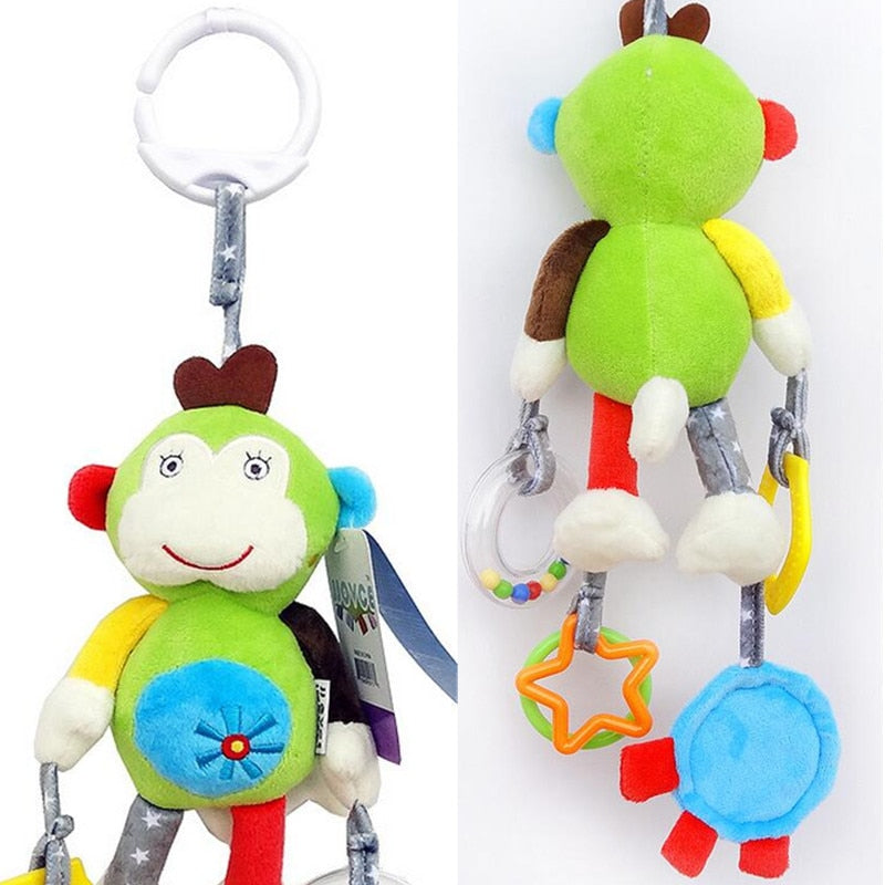 Baby Infant Animal Soft Rattles Bed Crib Stroller Music Hanging Bell - Combo 5 Units