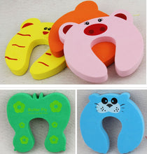Load image into Gallery viewer, Baby Kids Safety Door Stopper Carton Animal 5Pcs/Units/Set - Combo 5 Units