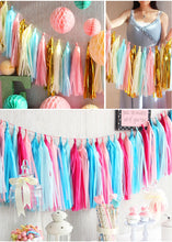Load image into Gallery viewer, 5Pcs/Units Metalic Foil Fringe Tinsel Curtain Tassels Garland - Combo 5 Units