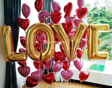 Load image into Gallery viewer, 32Inch Gold Silver Love Helium Letter Foil Balloons - Combo 5 Units