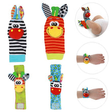 Load image into Gallery viewer, High Quality Baby Rattle Toy Wrist Socks Animal Cute Cartoon - Combo 5 Units