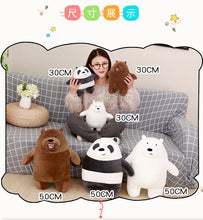 Load image into Gallery viewer, 30-50 Cm Plush Toys We Bare Bears Stuffed Animal Grizzly Gray Polar Bear Panda
