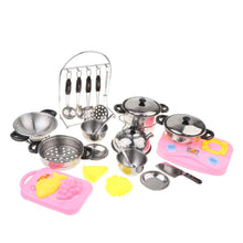 Load image into Gallery viewer, 27Pcs Simulation Kitchen Cookware Set Pretend Play