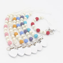 Load image into Gallery viewer, Combo 5 Units - Crystal Baby Kids Plastic Beads Pacifier Holder