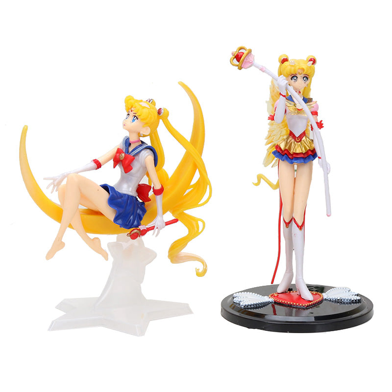 Sailor Moon Tsukino Usagi Pvc Action Figure Cake Decoration Girl Collection Model Toy N1