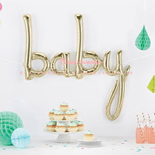 Load image into Gallery viewer, Baby Boy Girl Script Letter Foil Balloon - Combo 5 Units