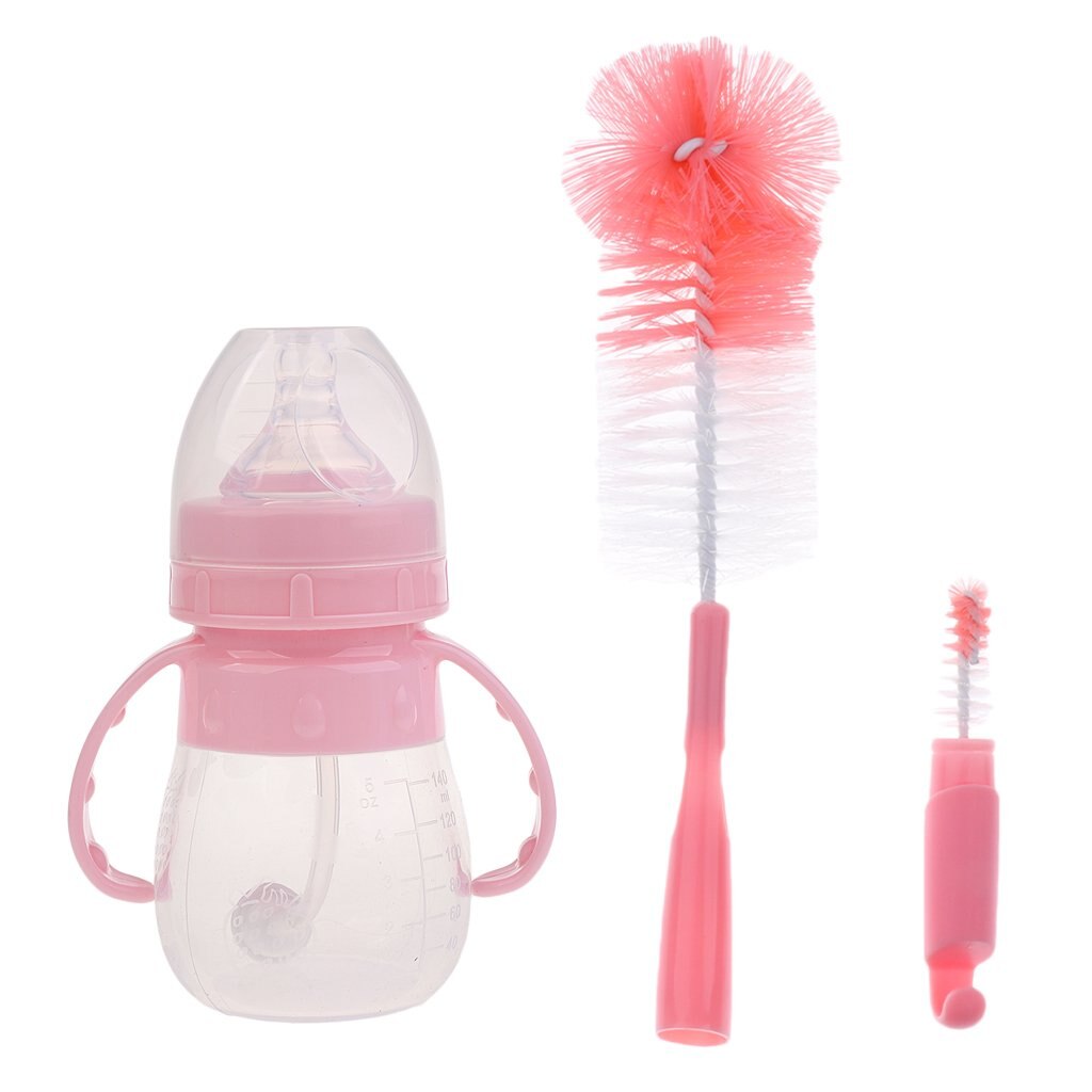 240Ml Baby Formula Bottle Set Milk Feeding Bottle With Cleaning Brush