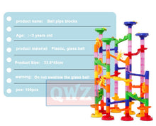 Load image into Gallery viewer, 105Pcs Diy Marble Race Run Maze Balls Track Building Blocks Sets