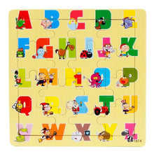 Load image into Gallery viewer, Baby Toys Wooden Letter Cartoon Jigsaw Toys - Combo 5 Units