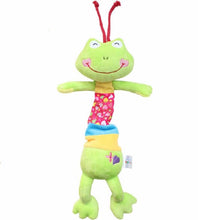 Load image into Gallery viewer, Baby Rattle Ring Bell Paper Toy Soft Plush Frog