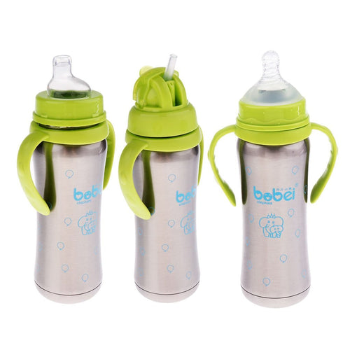3-In-1Baby Bottle 240Ml Stainless Steel Baby Milk