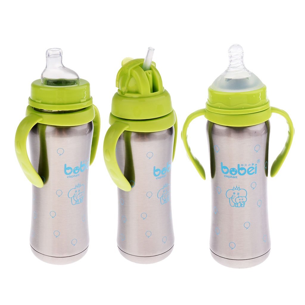3-In-1Baby Bottle 240Ml Stainless Steel Baby Milk