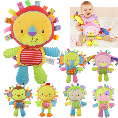 8 Styles Baby Toys Rattles Pacify Doll Plush Baby Rattles Toys - Combo 5 Units