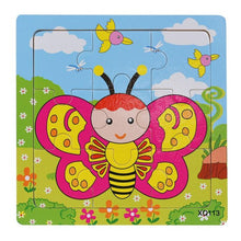 Load image into Gallery viewer, Wooden Animal Honeybee Jigsaw Toys - Combo 5 Units