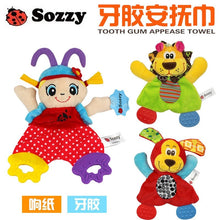 Load image into Gallery viewer, 22Cm 3 Styles Baby Toy Plush Doll Cheerful Rocking Tooth Gum Appease Towel - Combo 5 Units