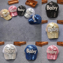Load image into Gallery viewer, Child Kids Hats Shining Sequins Baseball Cap - Combo 5 Units