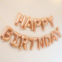 Load image into Gallery viewer, Rose Gold Balloon Letter Foil Balloons Baby Shower - Combo 5 Units