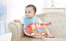 Load image into Gallery viewer, Cartoon Pattern 3 Layer Toddler Lunch Bibs Burp Chs - Combo 9 Units