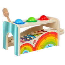 Load image into Gallery viewer, 2 In 1 Wooden Musical Instrument Hammering Ball