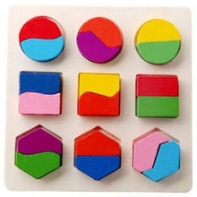 Load image into Gallery viewer, Baby Toy Wooden Geometry Building Jigsaw - Combo 5 Units