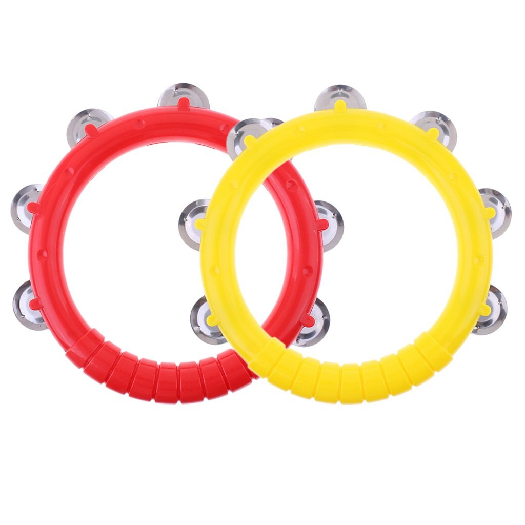 2Pcs Rattles Hand Bells Musical Instrument