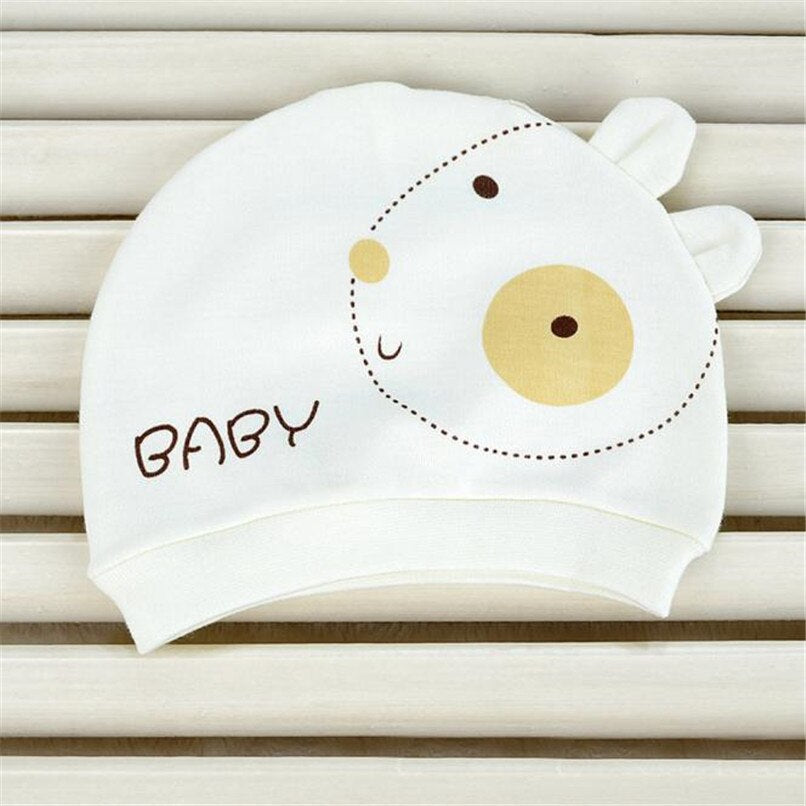 Baby Hat Cartoon Sheep Printed Newborn - Combo 3 Units
