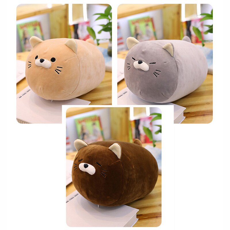 3 Kinds Soft Animal Cartoon Pillow Cushion Cute Fat Cat