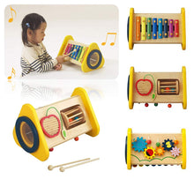 Load image into Gallery viewer, 3 In 1 Wooden Triangle Percussion Xylophone Musical Instrument