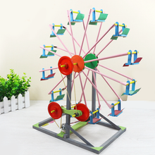 Load image into Gallery viewer, 1 Set Diy Creative Children Wooden Ferris Wheel 3D Puzzles Building Model