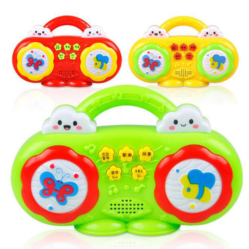 1Pc Colorful Multi-Function Mini Radio Story Machine For Kids Music