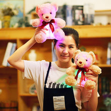 Load image into Gallery viewer, 25Cm Sitting Glowing Teddy Bear Luminous Led Light Plush Toys