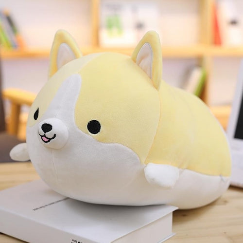 Cute Corgi Dog Plush Toy Stuffed Soft - Yellow