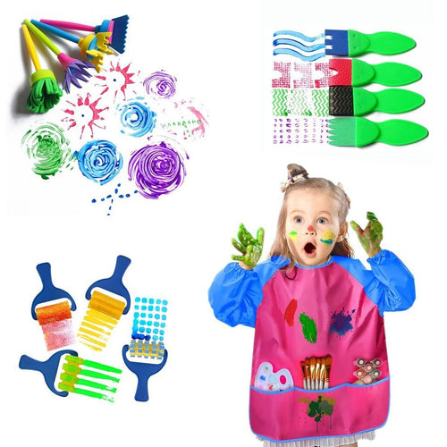 18Pcs Diy Painting Tools Set Sponge Brush Paintbrush