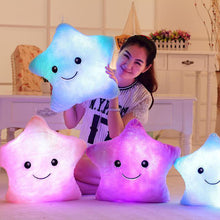 Load image into Gallery viewer, Luminous Pillow Christmas Toys Plush Pillow Hot Colorful Stars