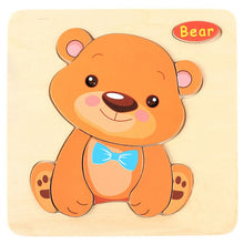 Load image into Gallery viewer, Wooden Animal Jigsaw Toys Kids Baby Boy Girl Early Education - Combo 5 Units