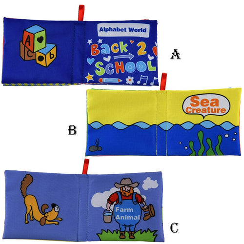 Soft Ch Book Baby Intelligence Development Learn Picture Je19 - Combo 5 Units