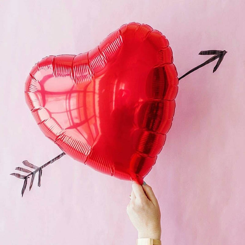 Heart Lips Foil Balloons Wedding Decorations Kiss Lip - Combo 5 Units