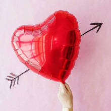 Load image into Gallery viewer, Rose Gold Balloon Heart Foil Helium Balloons - Combo 5 Units