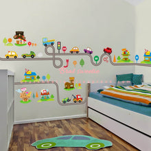 Load image into Gallery viewer, Highway Track Cartoon Cars Wall Stickers - Combo 5 Units