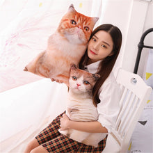 Load image into Gallery viewer, 1Pc Simulation Cats Animal Stuffed Super Soft Pillow Sofa Back